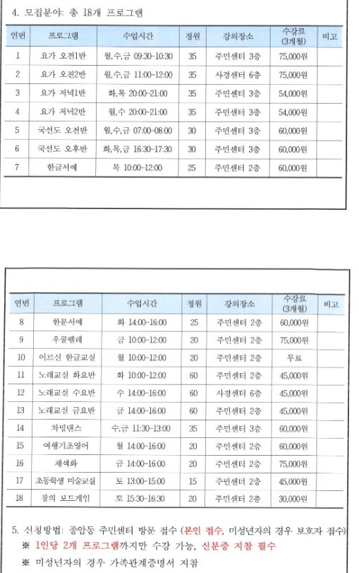 노래교실(금요반) 1