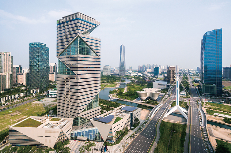 경제자유구역청 (G-Tower) 지상 및 지하